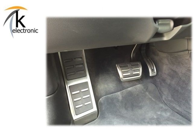Audi Fußstütze und Pedalkappen in Edelstahl Kappen für Pedale