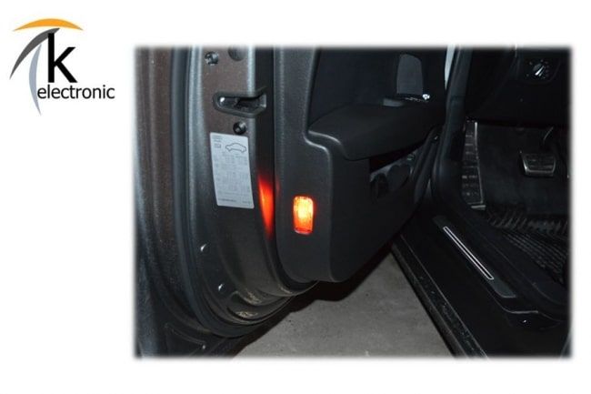 4x Original Audi Sport LED Einstiegsbeleuchtung Tür Logo + 4x Adapter VIELE  AUDI