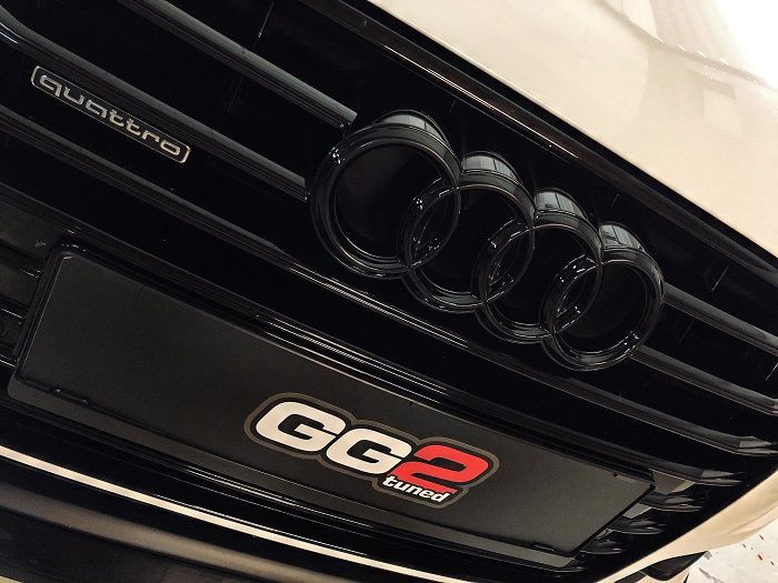 Audi Ringe schwarz vorne Audi A7 4K