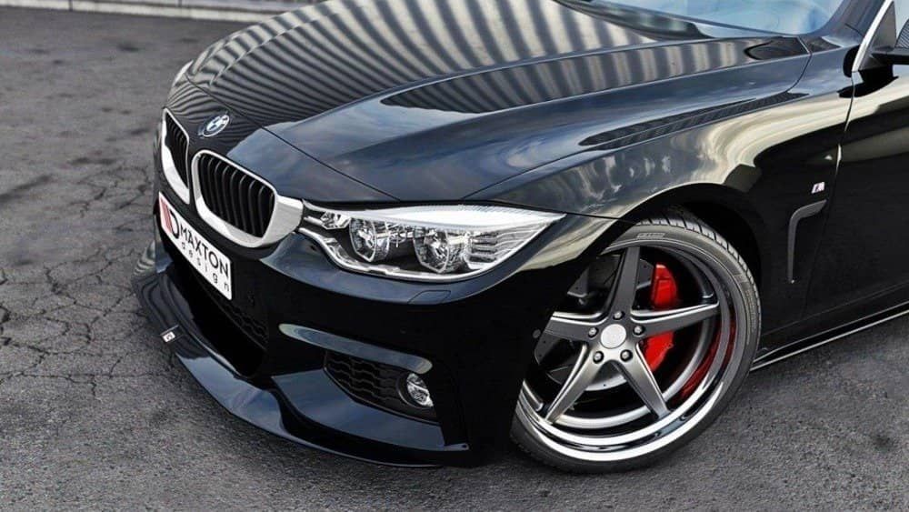 Front Lippe / Front Splitter / Frontansatz Street Pro mit Flaps für BMW 4  Grand Coupe F36 von Maxton Design