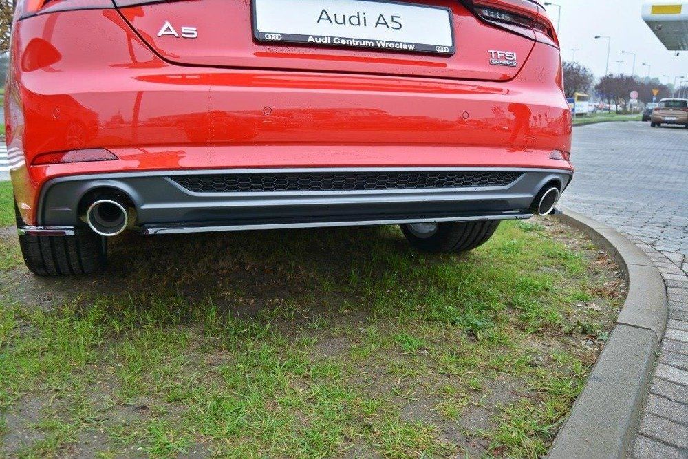 Zentraler Hinterer Splitter für Audi A5 F5 S-Line von Maxton Design