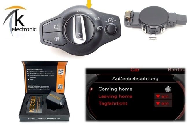 Audi A5 8T 8F Licht-​/Regensensor + Coming Home Nachrüstpaket ab 2012