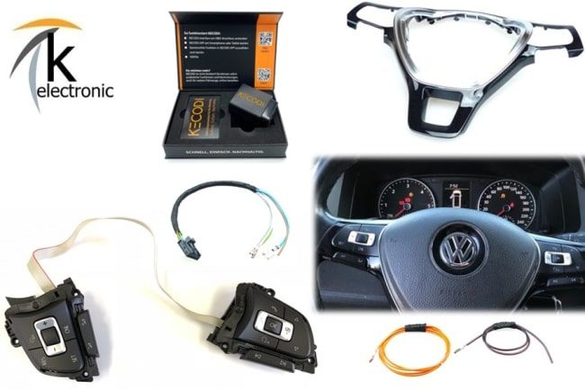 Auto Lenkrad Multifunktionstasten Kit Telefon Bedientasten für Merc
