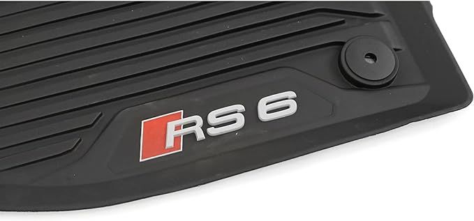 Original Audi A6 (C8) Gummi Fußmatten vorn mit RS6 Logo