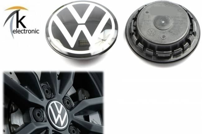 VW Golf 7 Dynamische Nabendeckel für Felgen Nachrüstpaket 4x Original  Zubehör