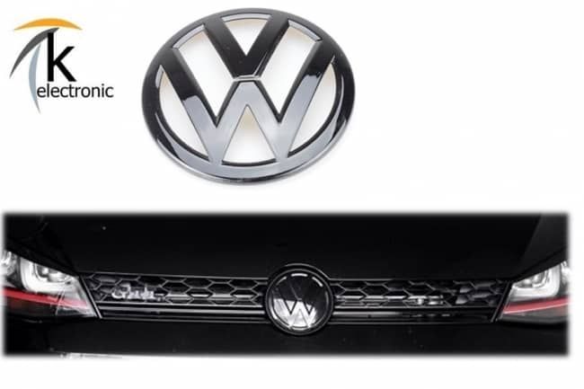 VW Golf 7 R R-line Schriftzug schwarz vorne Facelift ab 2017