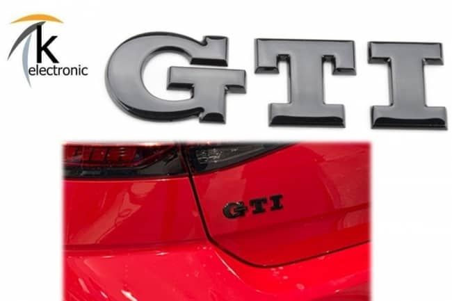 VW Golf 7 5G GTI Vor-Facelift schwarze Zeichen vorne + hinten +