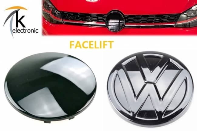 VW Golf 7 VII VFL & FL Rot Heck Emblem Hinten Schwarz Logo Zeichen GTI