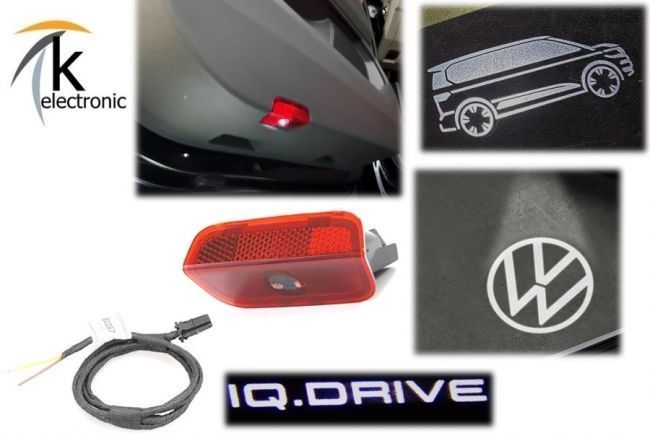 VW T7 Türbeleuchtung LED Projektor Original IQ.DRIVE Logo