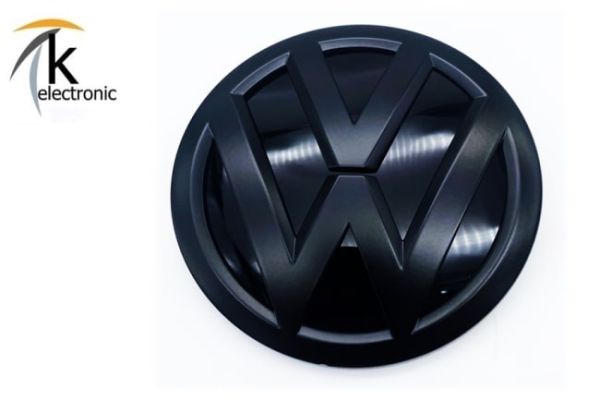 VW Golf 7 schwarzes Zeichen hinten kurkumagelb